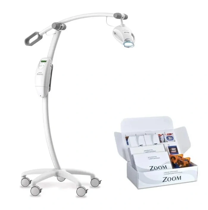 Zoom whitening equipment illustration from the original clinic website